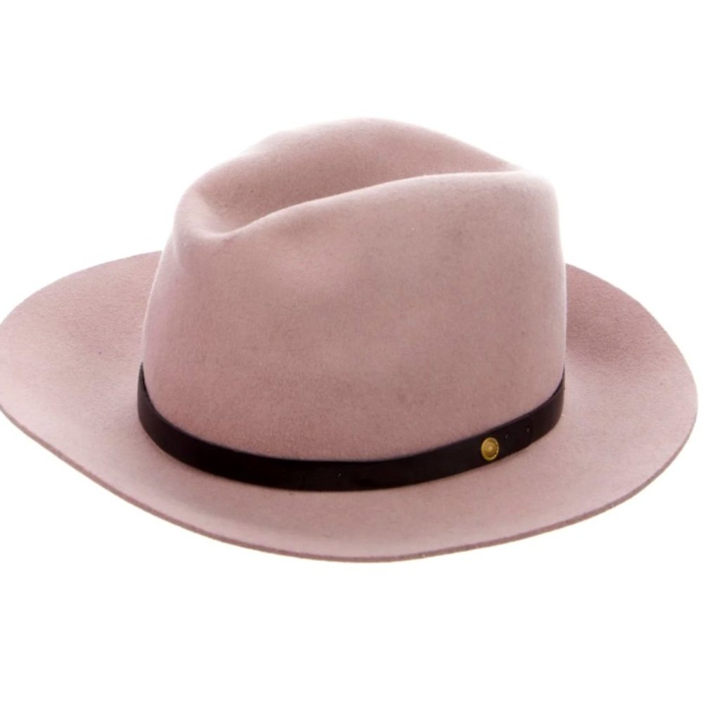Rag & Bone - Dusty Pink - Fedora - Size L - 100% Wool